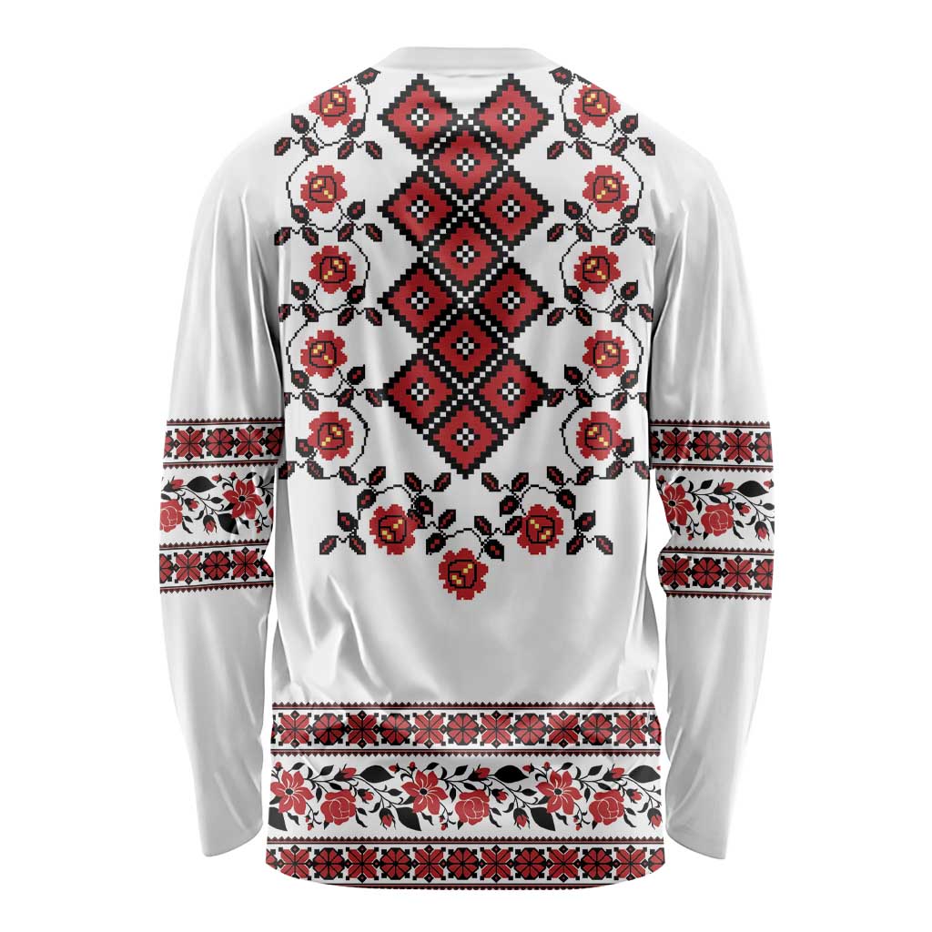 Ukraine Long Sleeve Shirt Ukrainian Traditional Folk Patterns
