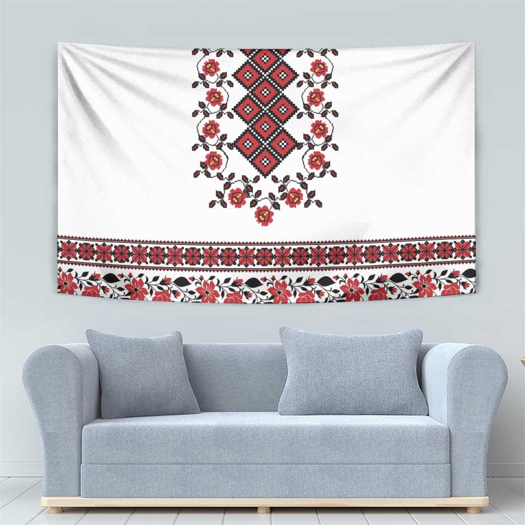 Ukraine Tapestry Ukrainian Traditional Folk Patterns