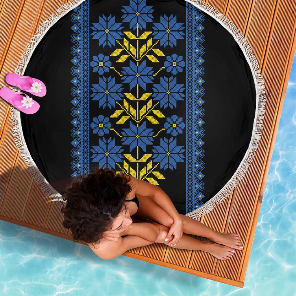 Ukraine Folk Patterns Beach Blanket Sporty Style
