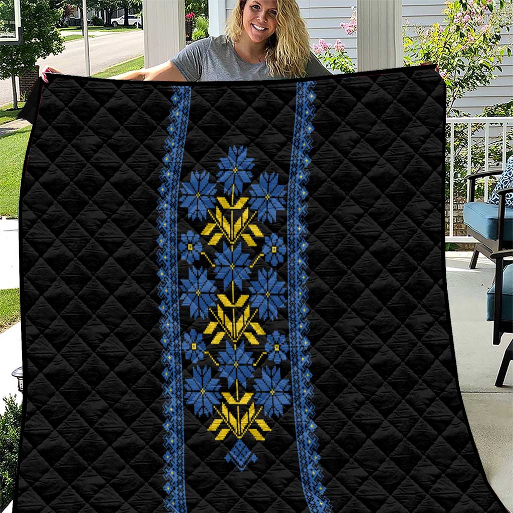 Ukraine Folk Patterns Quilt Sporty Style