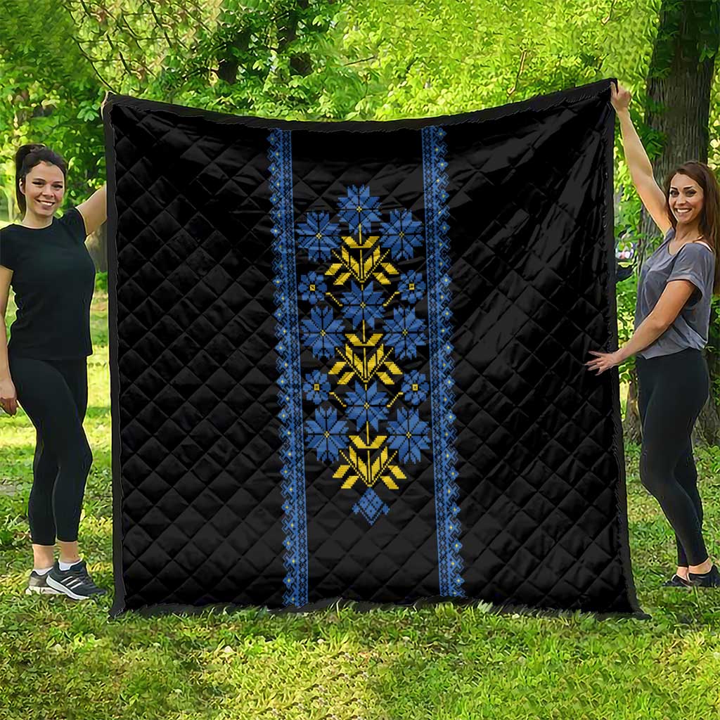 Ukraine Folk Patterns Quilt Sporty Style