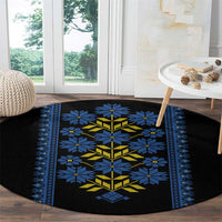 Ukraine Folk Patterns Round Carpet Sporty Style