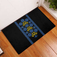 Ukraine Folk Patterns Rubber Doormat Sporty Style