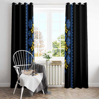 Ukraine Folk Patterns Window Curtain Sporty Style