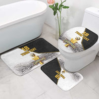 Custom Mexico Football Champion Bathroom Set Aztec Pattern - Wonder Print Shop