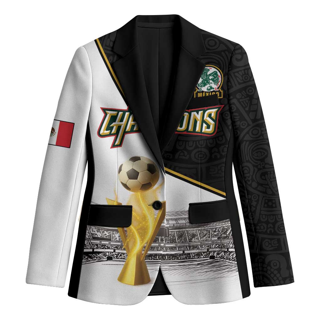 Custom Mexico Football Champion Blazer Aztec Pattern - Wonder Print Shop