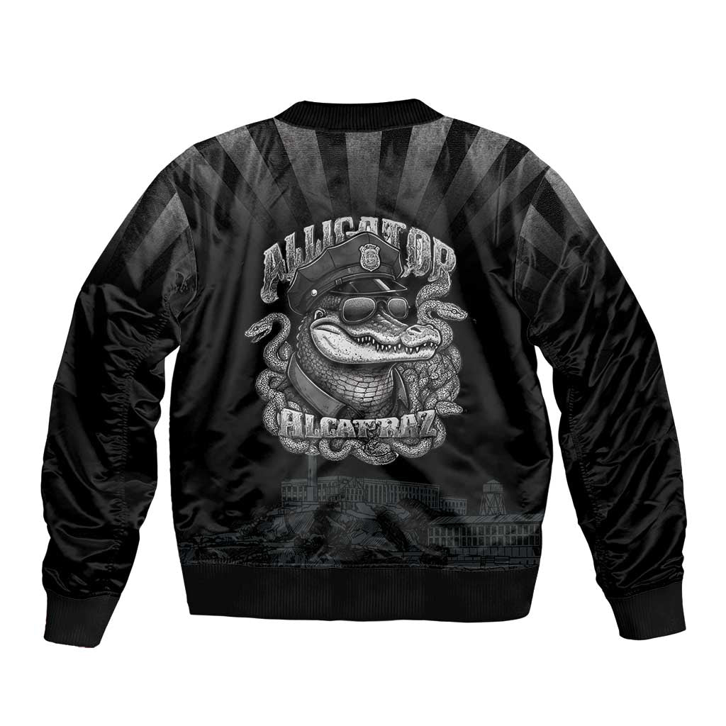 Alligator Alcatraz Police Bomber Jacket Prison Florida Everglades - Wonder Print Shop