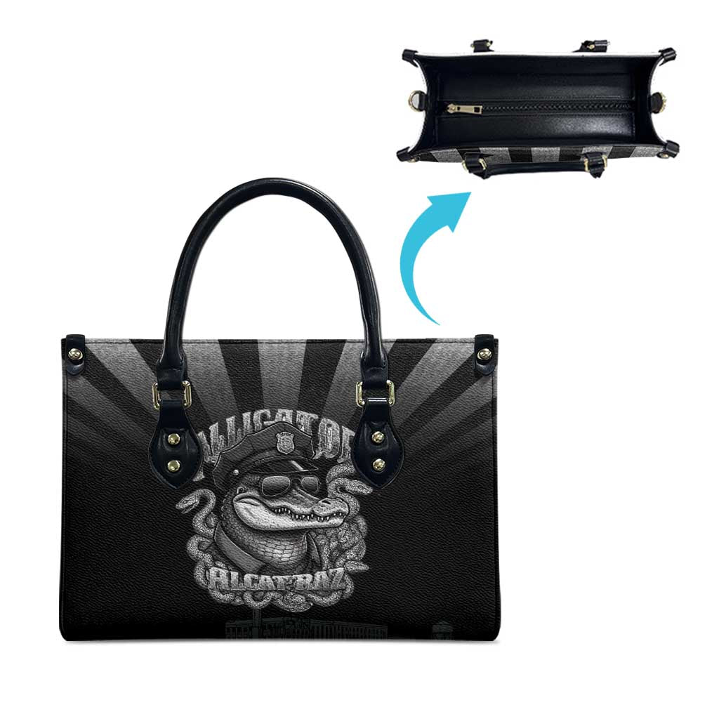 Alligator Alcatraz Police Leather Bag Prison Florida Everglades - Wonder Print Shop
