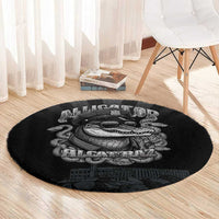 Alligator Alcatraz Police Round Carpet Prison Florida Everglades - Wonder Print Shop