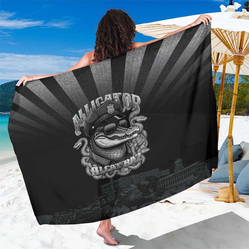 Alligator Alcatraz Police Sarong Prison Florida Everglades - Wonder Print Shop