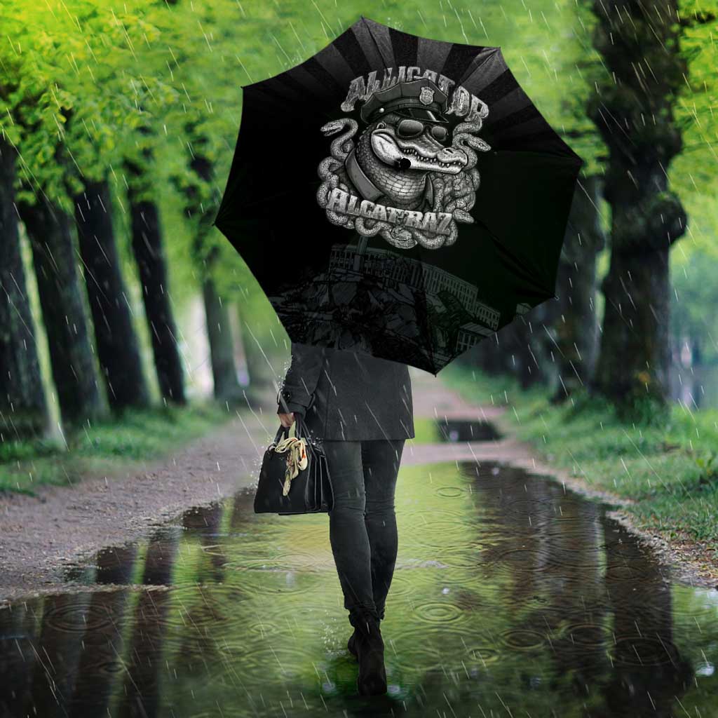 Alligator Alcatraz Police Umbrella Prison Florida Everglades - Wonder Print Shop