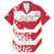 Custom Japan Rugby Family Matching Puletasi and Hawaiian Shirt Brave Cherry Blossoms Flying Petals - Wonder Print Shop