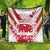 Custom Japan Rugby Quilt Brave Cherry Blossoms Flying Petals