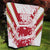 Custom Japan Rugby Quilt Brave Cherry Blossoms Flying Petals