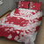 Custom Japan Rugby Quilt Bed Set Brave Cherry Blossoms Flying Petals - Wonder Print Shop