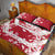 Custom Japan Rugby Quilt Bed Set Brave Cherry Blossoms Flying Petals - Wonder Print Shop