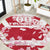 Custom Japan Rugby Round Carpet Brave Cherry Blossoms Flying Petals