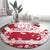 Custom Japan Rugby Round Carpet Brave Cherry Blossoms Flying Petals