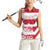 Custom Japan Rugby Women Sleeveless Polo Shirt Brave Cherry Blossoms Flying Petals - Wonder Print Shop