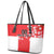 Custom Japan Rugby Leather Tote Bag Seamless Japanese Waves Pattern