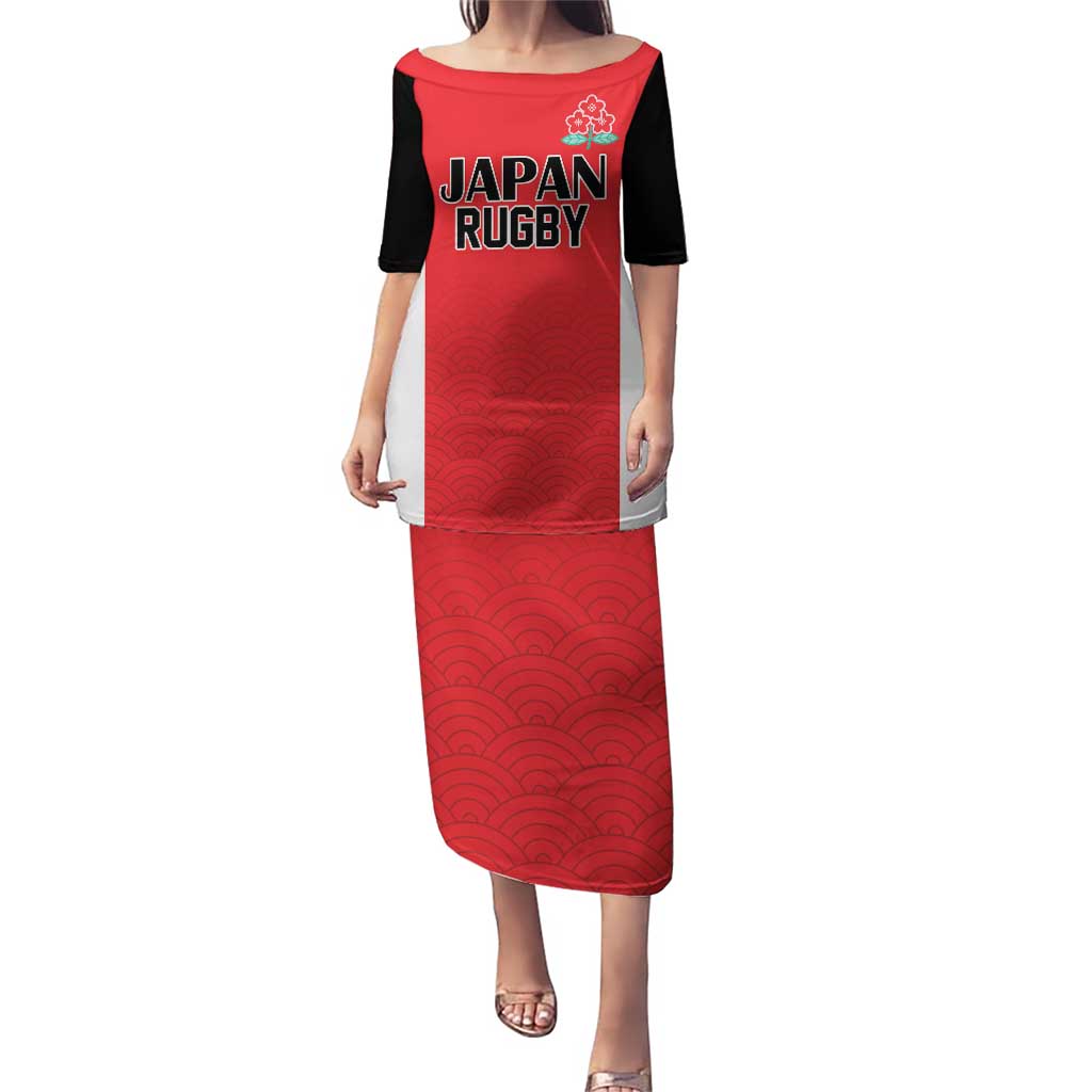 Custom Japan Rugby Puletasi Seamless Japanese Waves Pattern - Wonder Print Shop