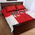 Custom Japan Rugby Quilt Bed Set Seamless Japanese Waves Pattern - Wonder Print Shop