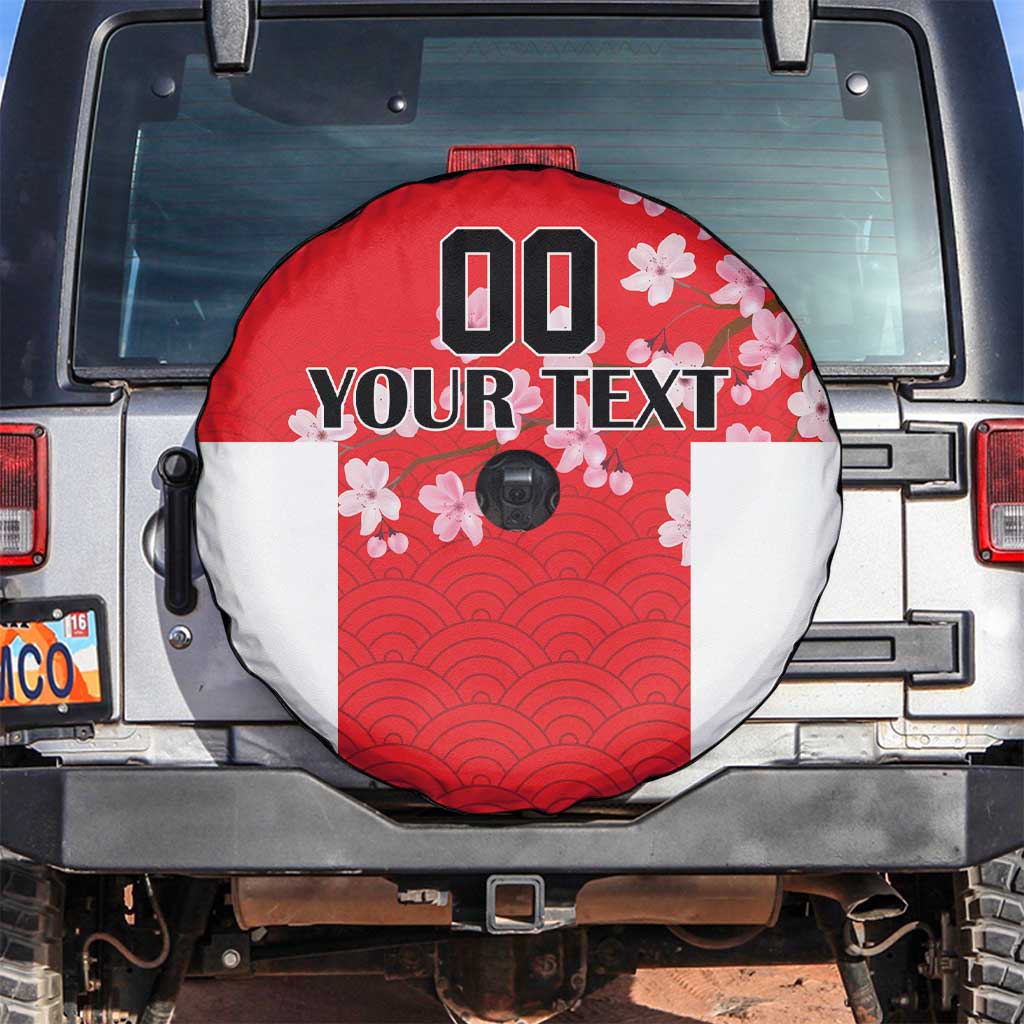 Custom Japan Rugby Spare Tire Cover Seamless Japanese Waves Pattern - Wonder Print Shop