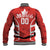 Custom Canada Rugby Baseball Jacket Canada Flag Maple Leaf - Wonder Print Shop