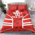 Custom Canada Rugby Bedding Set Canada Flag Maple Leaf - Wonder Print Shop