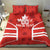 Custom Canada Rugby Bedding Set Canada Flag Maple Leaf - Wonder Print Shop