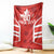 Custom Canada Rugby Blanket Canada Flag Maple Leaf