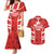 Custom Canada Rugby Couples Matching Mermaid Dress and Hawaiian Shirt Canada Flag Maple Leaf - Wonder Print Shop