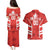 Custom Canada Rugby Couples Matching Puletasi and Hawaiian Shirt Canada Flag Maple Leaf - Wonder Print Shop