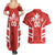 Custom Canada Rugby Couples Matching Summer Maxi Dress and Hawaiian Shirt Canada Flag Maple Leaf - Wonder Print Shop