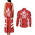 Custom Canada Rugby Couples Matching Tank Maxi Dress and Long Sleeve Button Shirt Canada Flag Maple Leaf - Wonder Print Shop