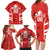 Custom Canada Rugby Family Matching Long Sleeve Bodycon Dress and Hawaiian Shirt Canada Flag Maple Leaf - Wonder Print Shop