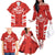 Custom Canada Rugby Family Matching Off The Shoulder Long Sleeve Dress and Hawaiian Shirt Canada Flag Maple Leaf - Wonder Print Shop