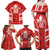 Custom Canada Rugby Family Matching Off Shoulder Maxi Dress and Hawaiian Shirt Canada Flag Maple Leaf - Wonder Print Shop