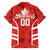 Custom Canada Rugby Family Matching Off Shoulder Maxi Dress and Hawaiian Shirt Canada Flag Maple Leaf - Wonder Print Shop