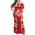 Custom Canada Rugby Family Matching Off Shoulder Maxi Dress and Hawaiian Shirt Canada Flag Maple Leaf - Wonder Print Shop