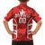 Custom Canada Rugby Family Matching Off Shoulder Short Dress and Hawaiian Shirt Canada Flag Maple Leaf - Wonder Print Shop