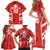 Custom Canada Rugby Family Matching Short Sleeve Bodycon Dress and Hawaiian Shirt Canada Flag Maple Leaf - Wonder Print Shop