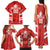 Custom Canada Rugby Family Matching Tank Maxi Dress and Hawaiian Shirt Canada Flag Maple Leaf - Wonder Print Shop