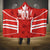 Custom Canada Rugby Hooded Blanket Canada Flag Maple Leaf