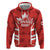 Custom Canada Rugby Hoodie Canada Flag Maple Leaf - Wonder Print Shop