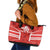 Custom Canada Rugby Leather Tote Bag Canada Flag Maple Leaf