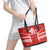 Custom Canada Rugby Leather Tote Bag Canada Flag Maple Leaf