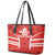 Custom Canada Rugby Leather Tote Bag Canada Flag Maple Leaf