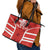 Custom Canada Rugby Leather Tote Bag Canada Flag Maple Leaf