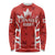 Custom Canada Rugby Long Sleeve Shirt Canada Flag Maple Leaf - Wonder Print Shop